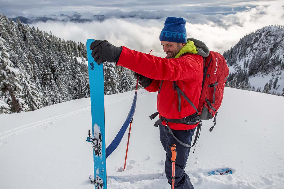 Backcountry ski boots (matching ski stiffness)